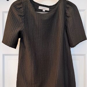 Loft Size XS dark olive green blouse